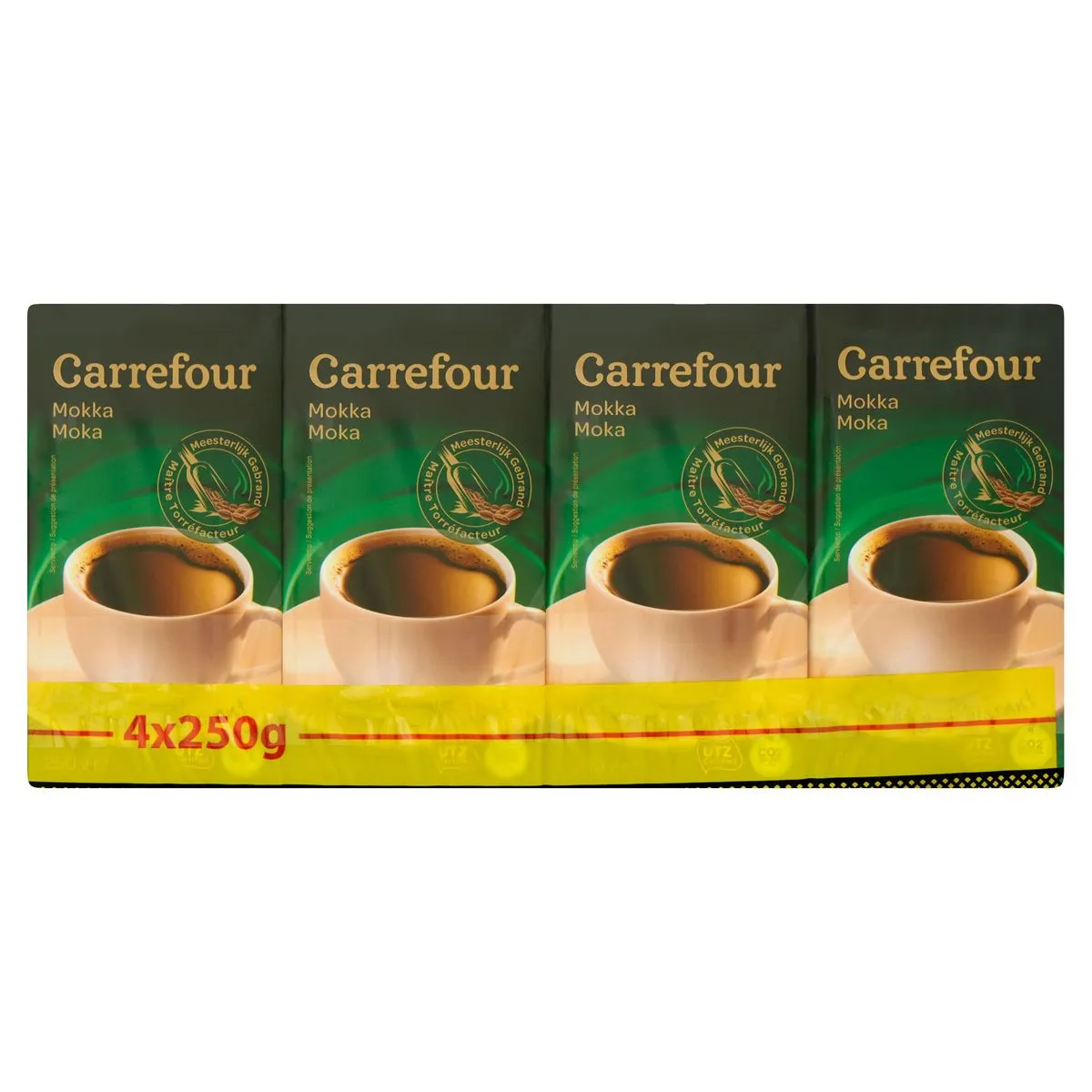 Gemalen Koffie Mokka 4 x 250 g Carrefour België