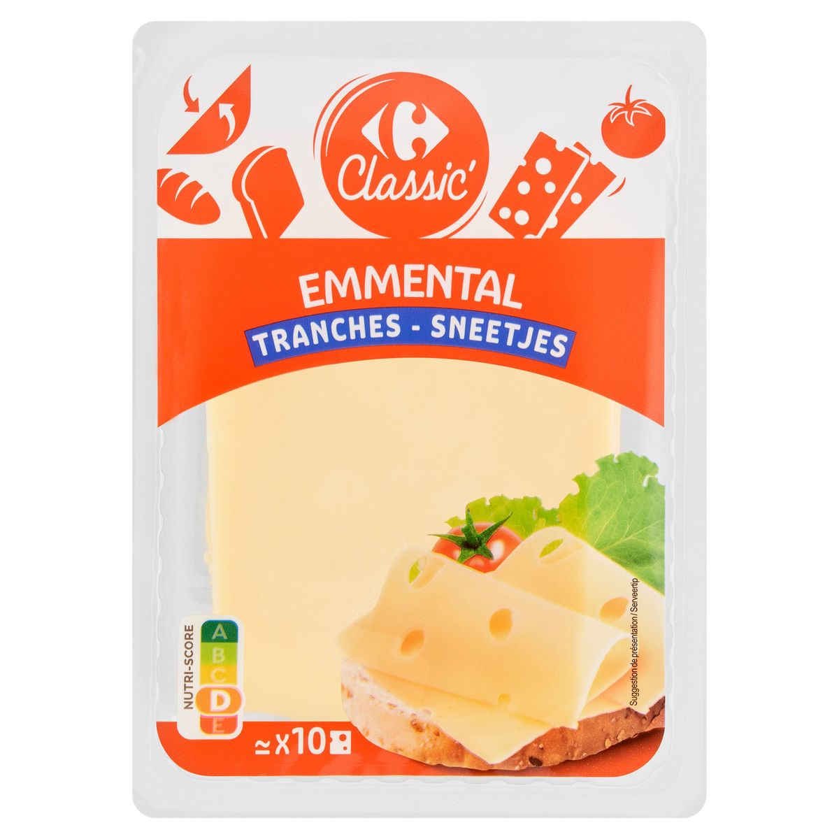 Carrefour Classic Emmental 10 Tranches 200 G Carrefour Site