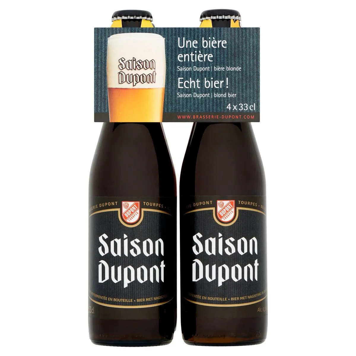 Saison Dupont Bière Blonde Bouteilles 4 x 33 cl Carrefour Belgique