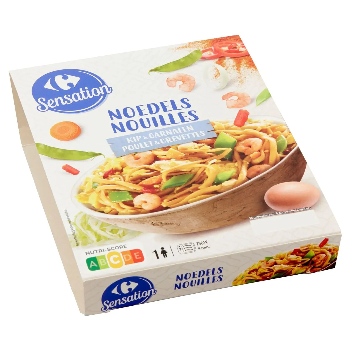 Sensation Nouilles Poulet Crevettes 400 G Carrefour Belgique