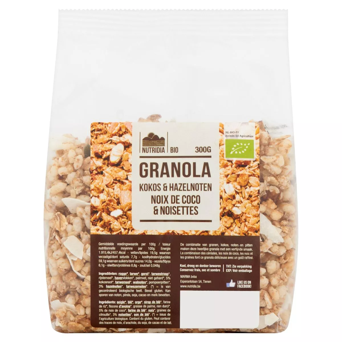 Bio Granola Noix De Coco Noisettes G Carrefour Belgique