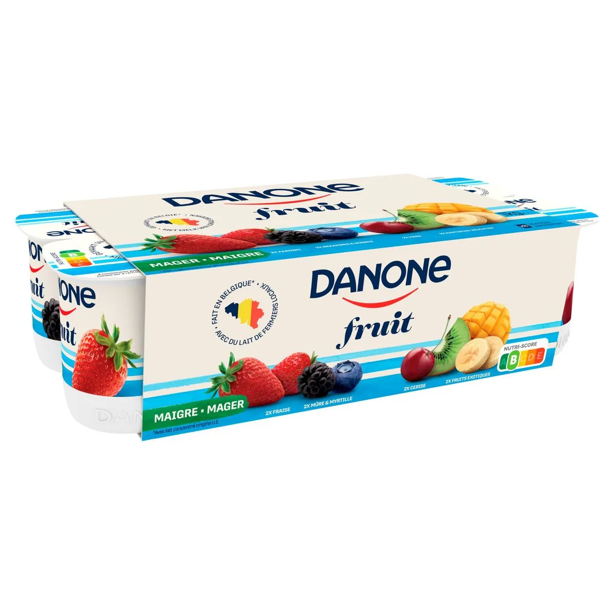 Fruit Yaourt Maigre Mélange de Fruits 8 x 125 g Carrefour Belgique