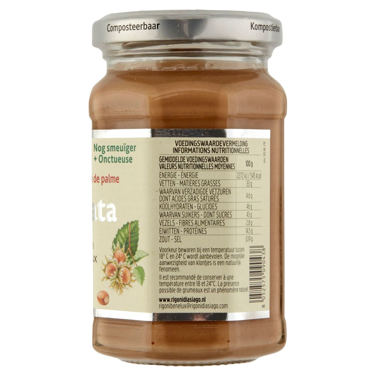 Rigoni Di Asiago Nocciolata Bianca Bio P Te Tartiner Noisettes G