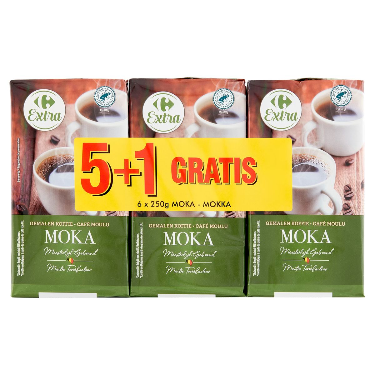 Carrefour Extra Gemalen Koffie Moka 6 X 250 G Carrefour Site