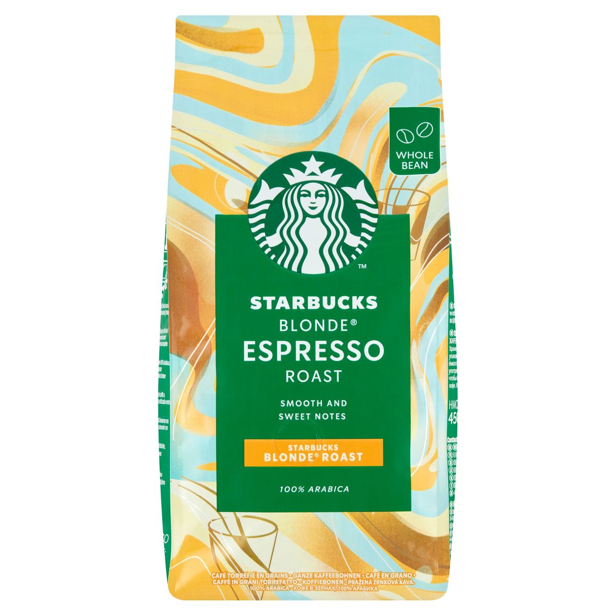 Starbucks Blonde Espresso Roast Koffiebonen Blonde Branding 4x450g