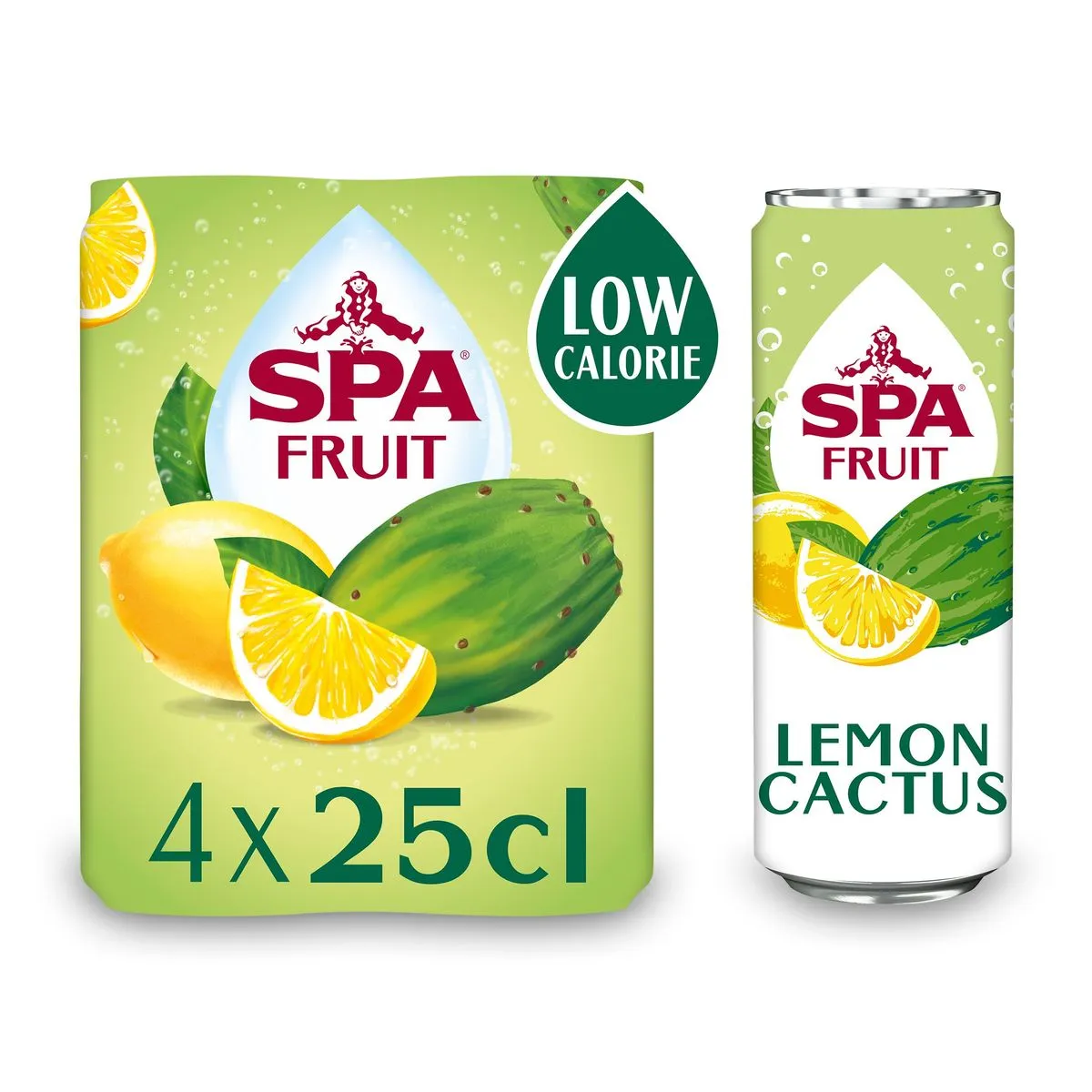 Fruit Limonade pétillante aux fruits Citron Cactus 4 x 25 cl Canette