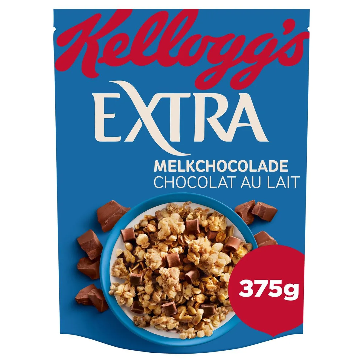 Extra crunchy muesli chocolat au lait céréales 375 g Carrefour Belgique