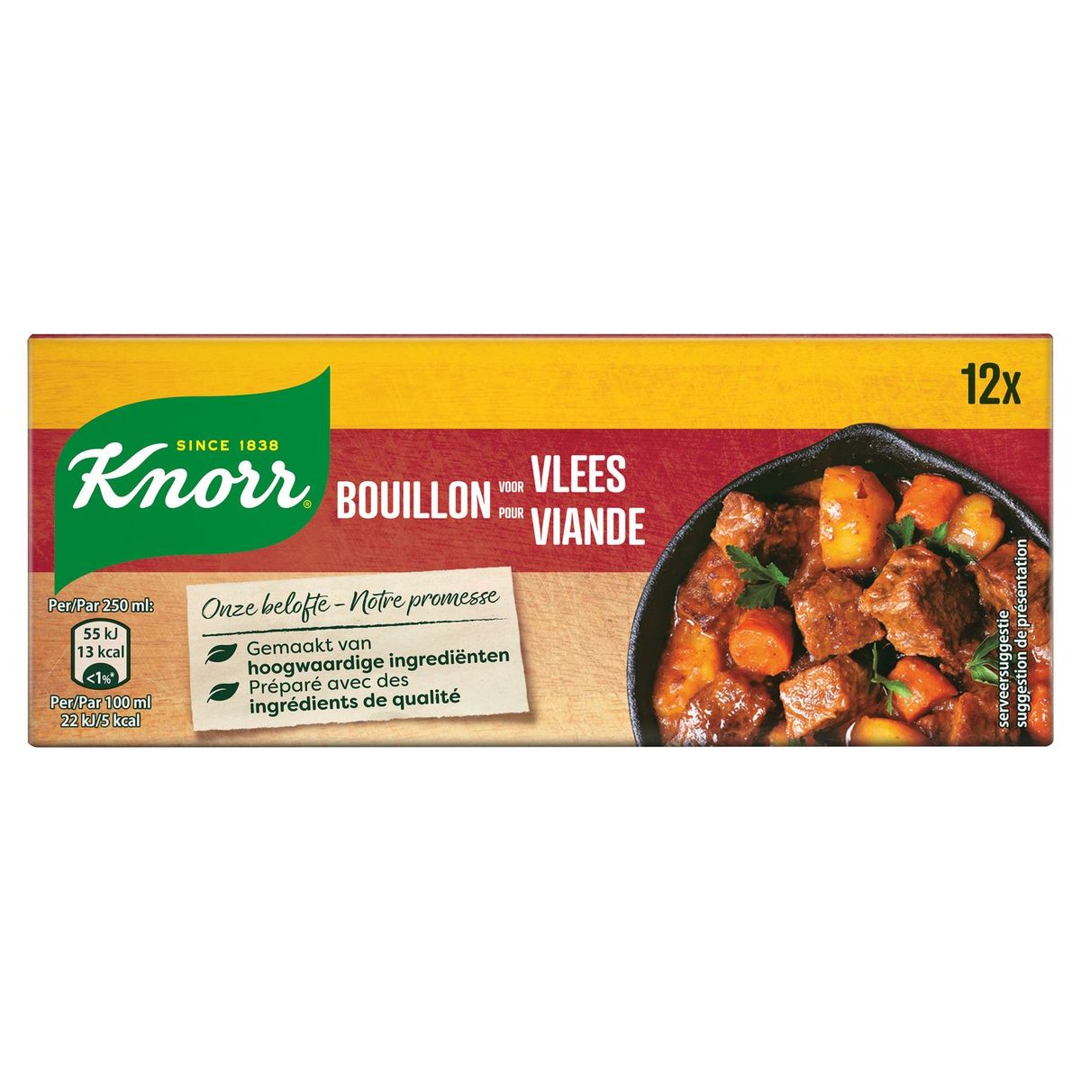 Knorr Original Bouillon Viande 12 Cubes de Bouillons 12 x 10 g