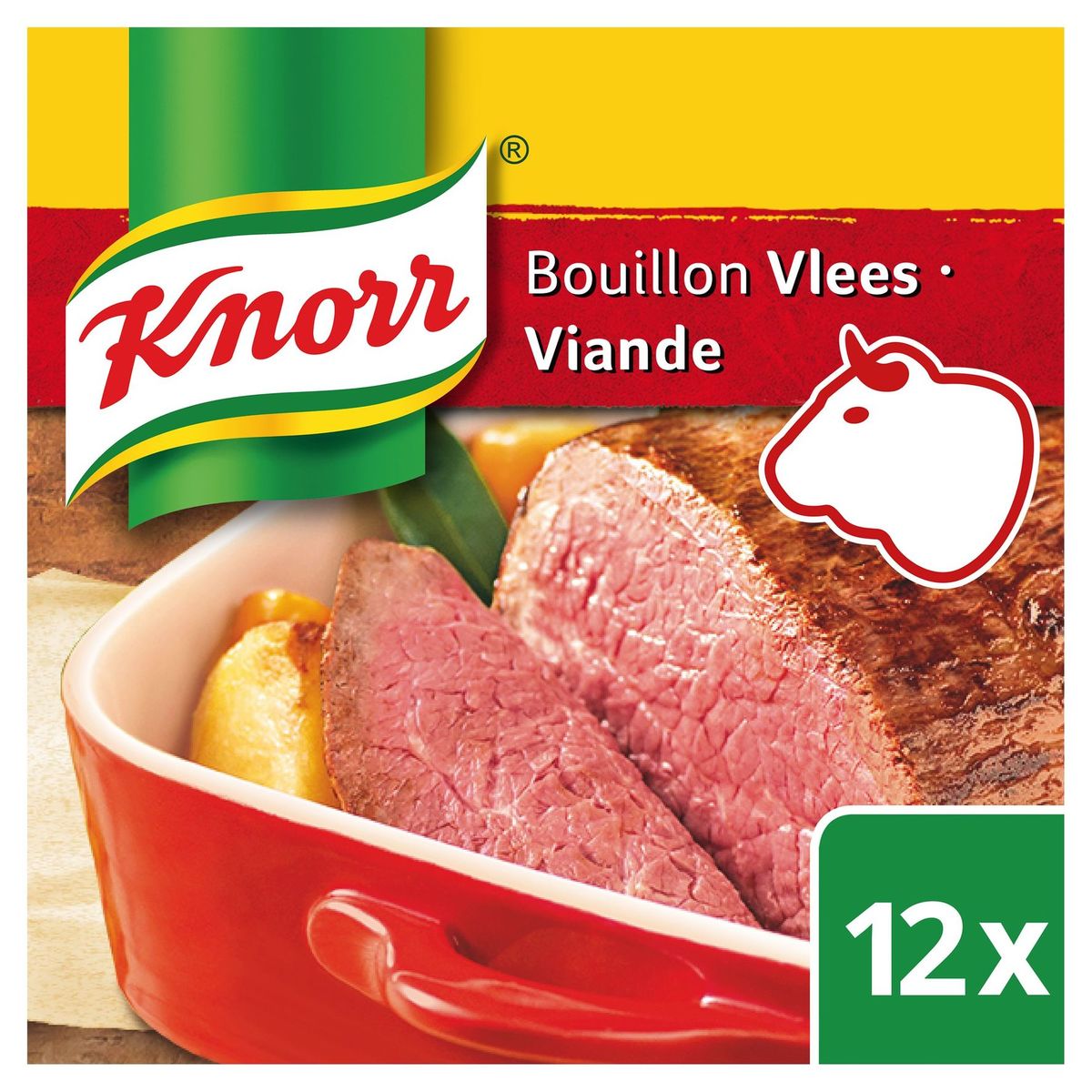Knorr Original Bouillon Vlees 12 Bouillonblokjes 12 x 10 g