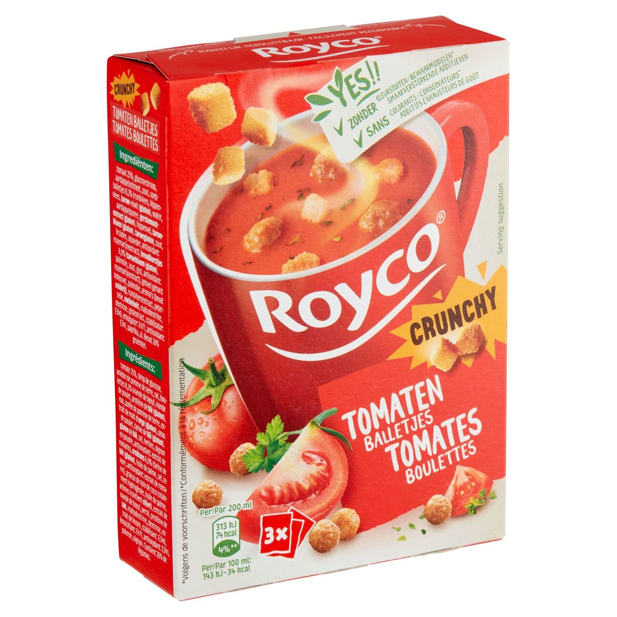 Royco Crunchy Tomates Boulettes 3 x 18 g