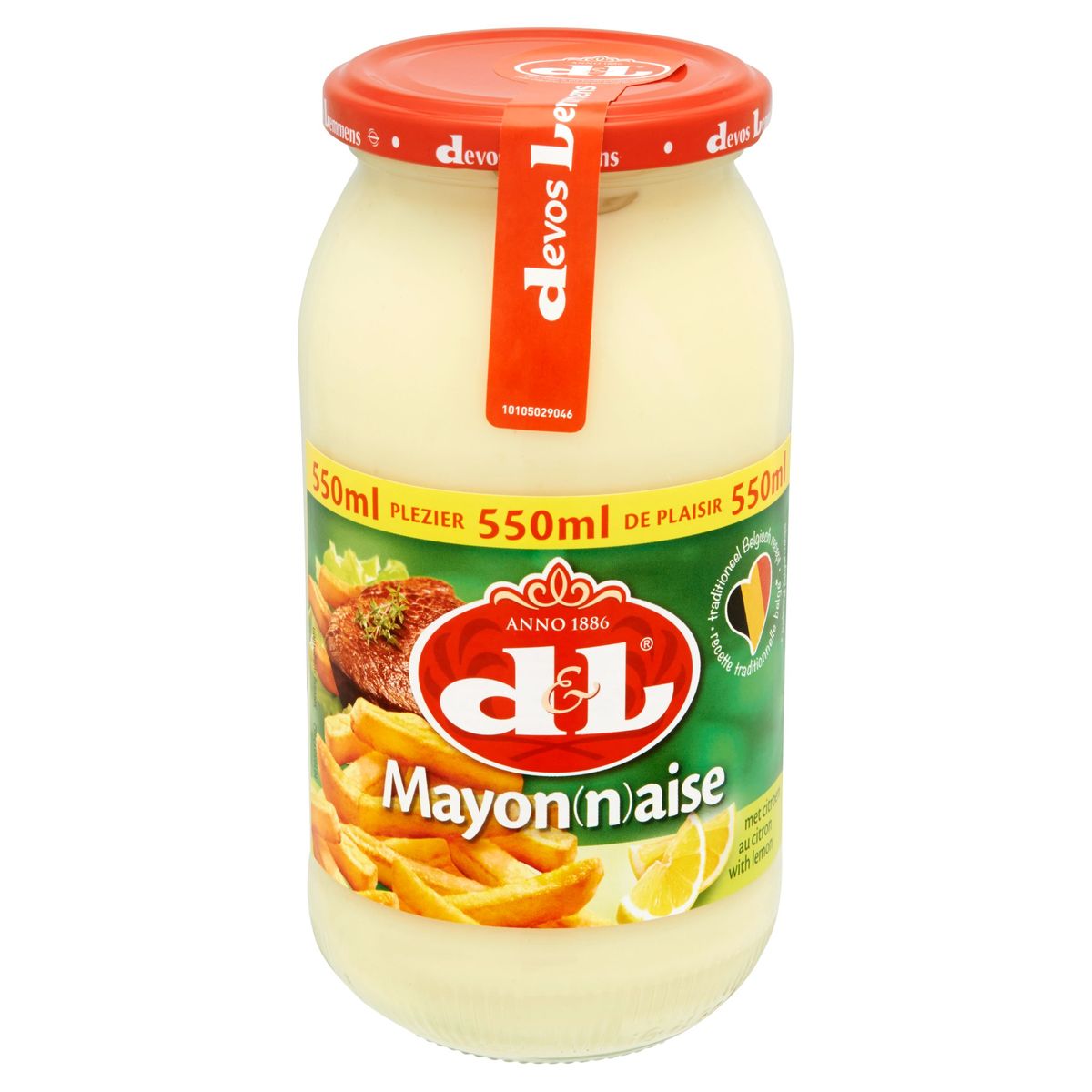 Devos Lemmens Mayonaise met Citroen 550 ml