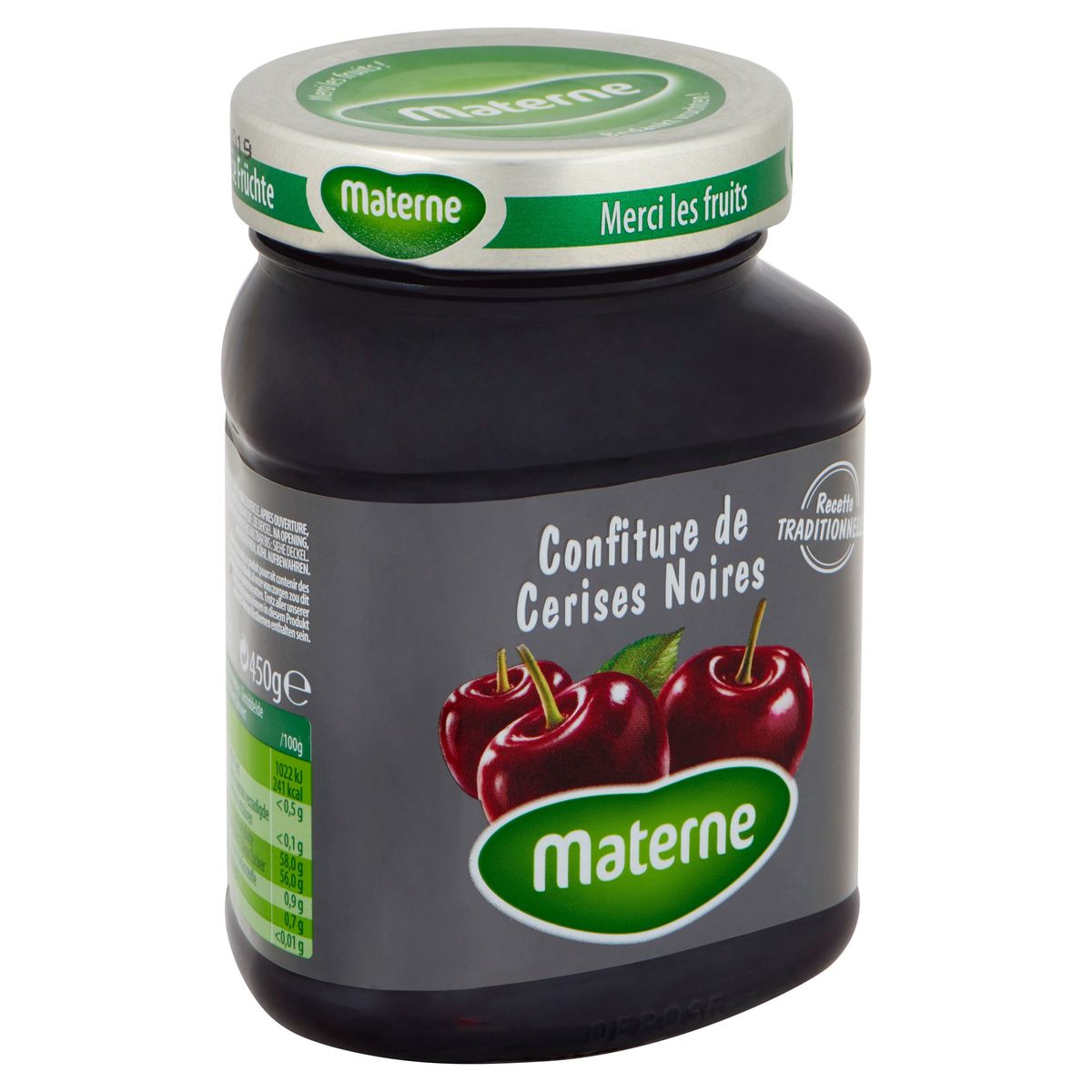 Materne Confiture de Cerises Noires 450 g