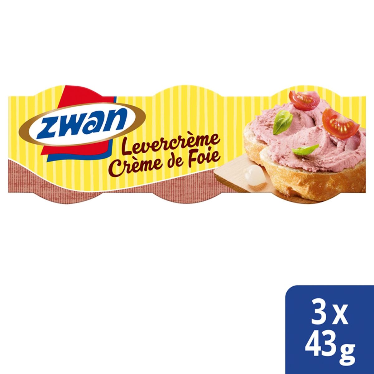 Zwan Crème de Foie 3 x 43 g