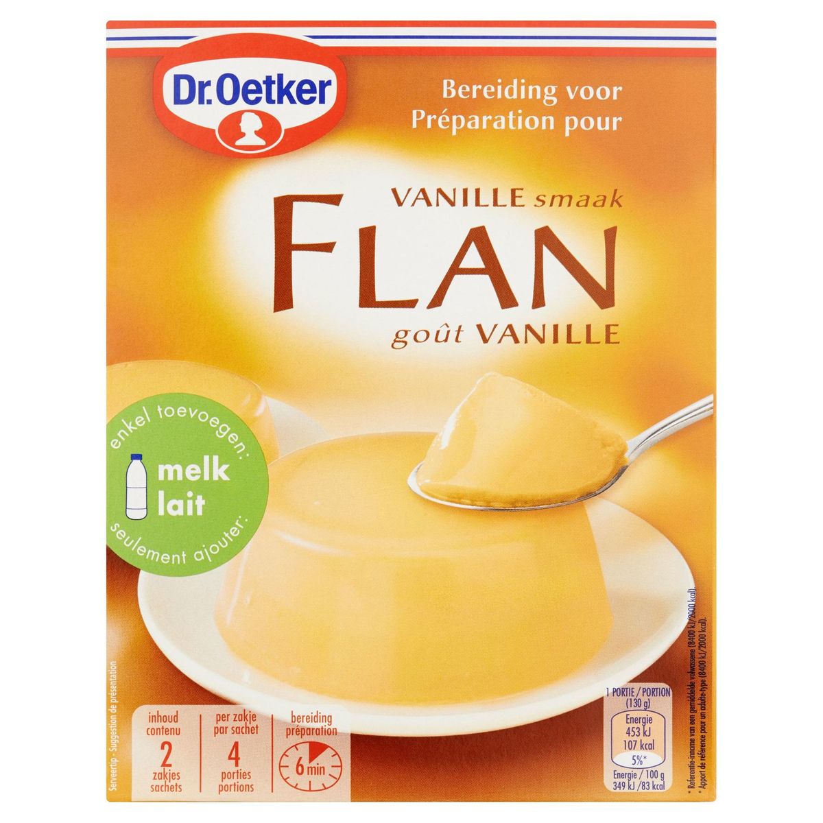 Dr. Oetker Flan Vanillesmaak 2 x 50 g Carrefour Site