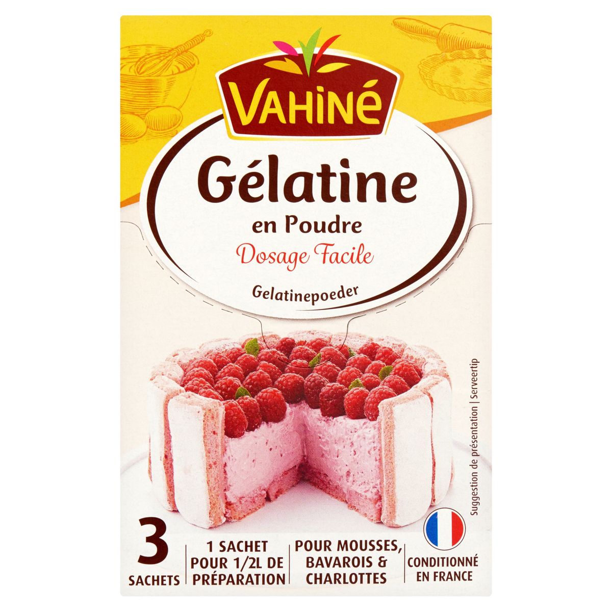 Vahiné Gélatine en Poudre 3 x 6 g