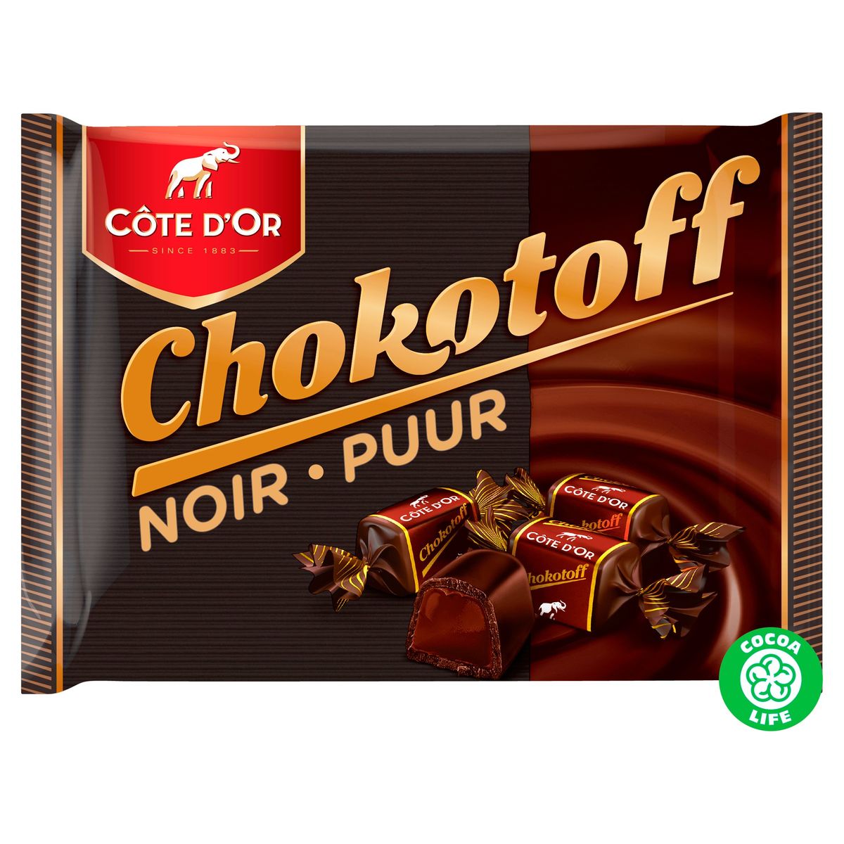 Côte d'Or Chokotoff Karamellen Pure Chocolade 500 g