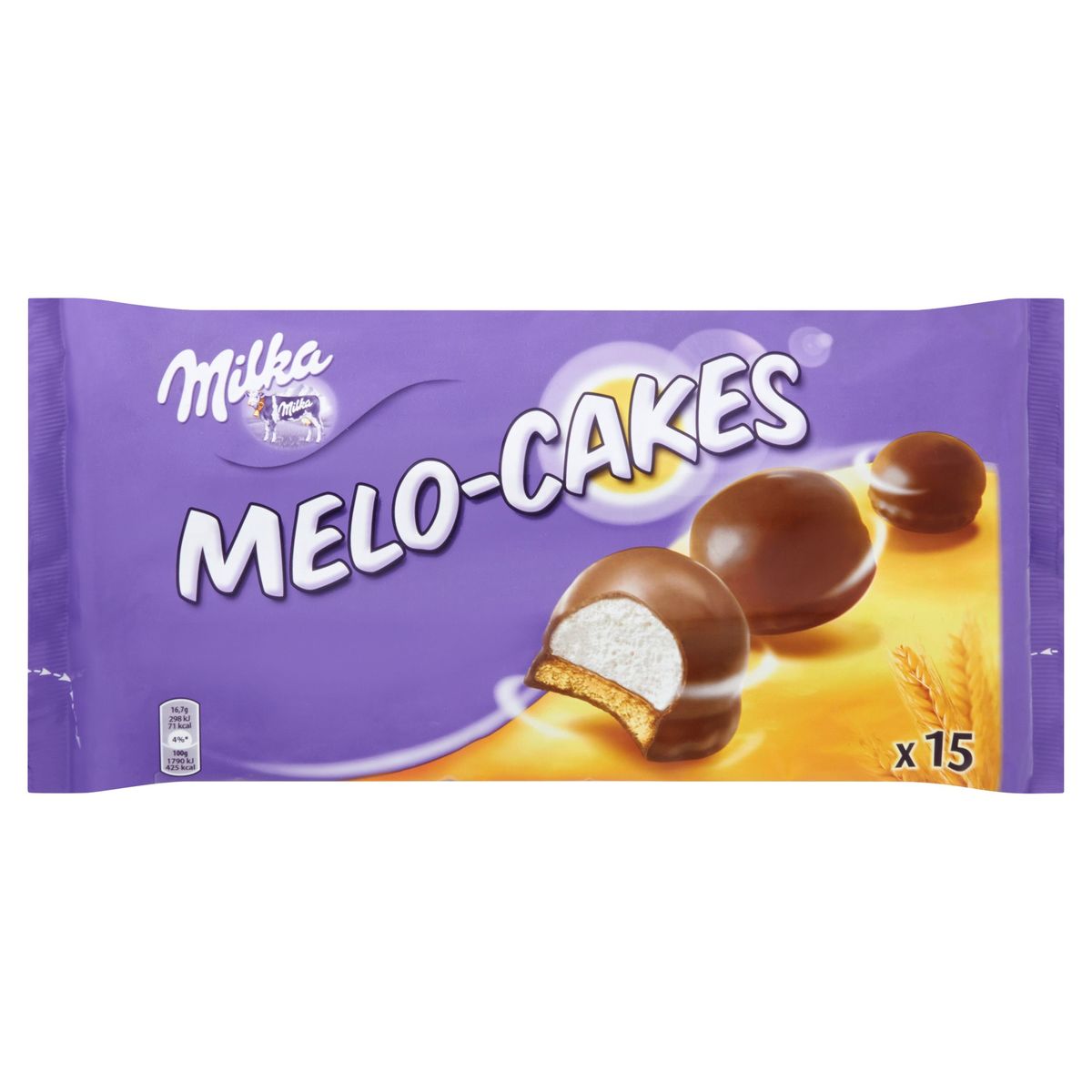 Milka Melo-Cakes Chocolade Koeken Pralines Familie Pack 15 Stuks 250 g