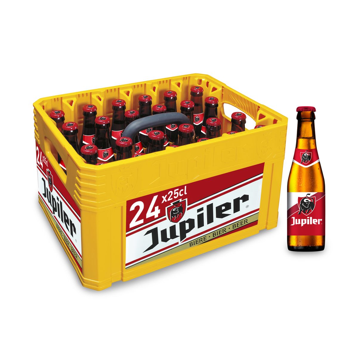 Jupiler Bière Blonde Pils 5.2% Alc 24 x 25 cl Bac