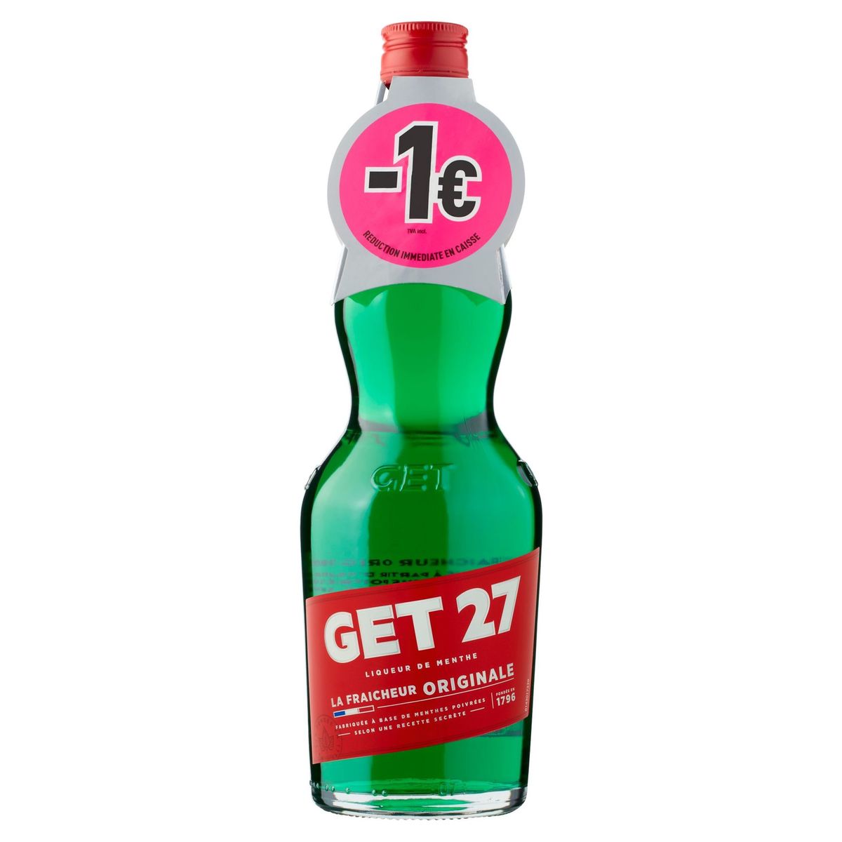 Get 27 Conservation Après Ouverture Get 27 Liqueur de Menthe 700 ml + bon 1 euro | Carrefour Site