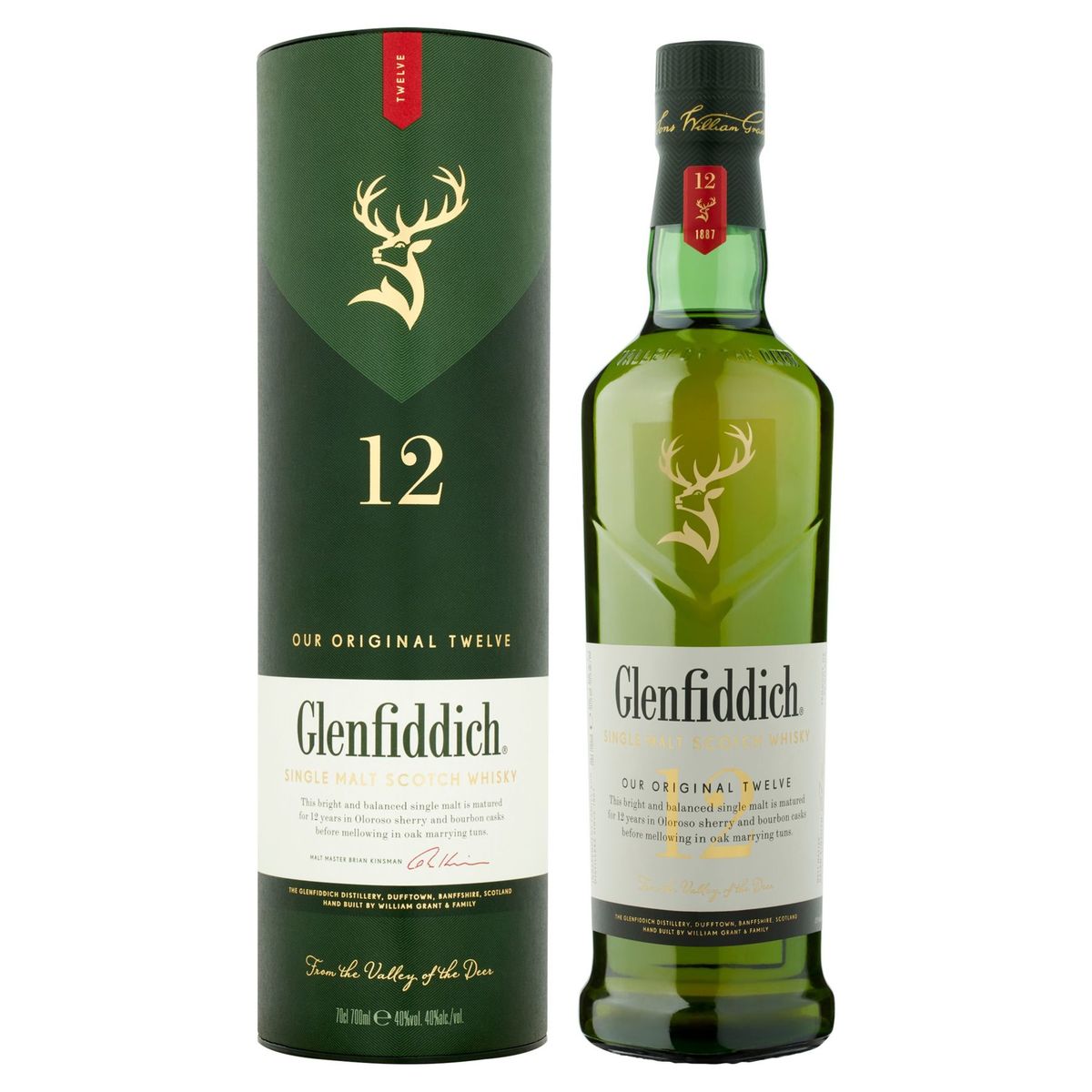 Glenfiddich Single Malt Scotch Whisky 12YO 0.7L