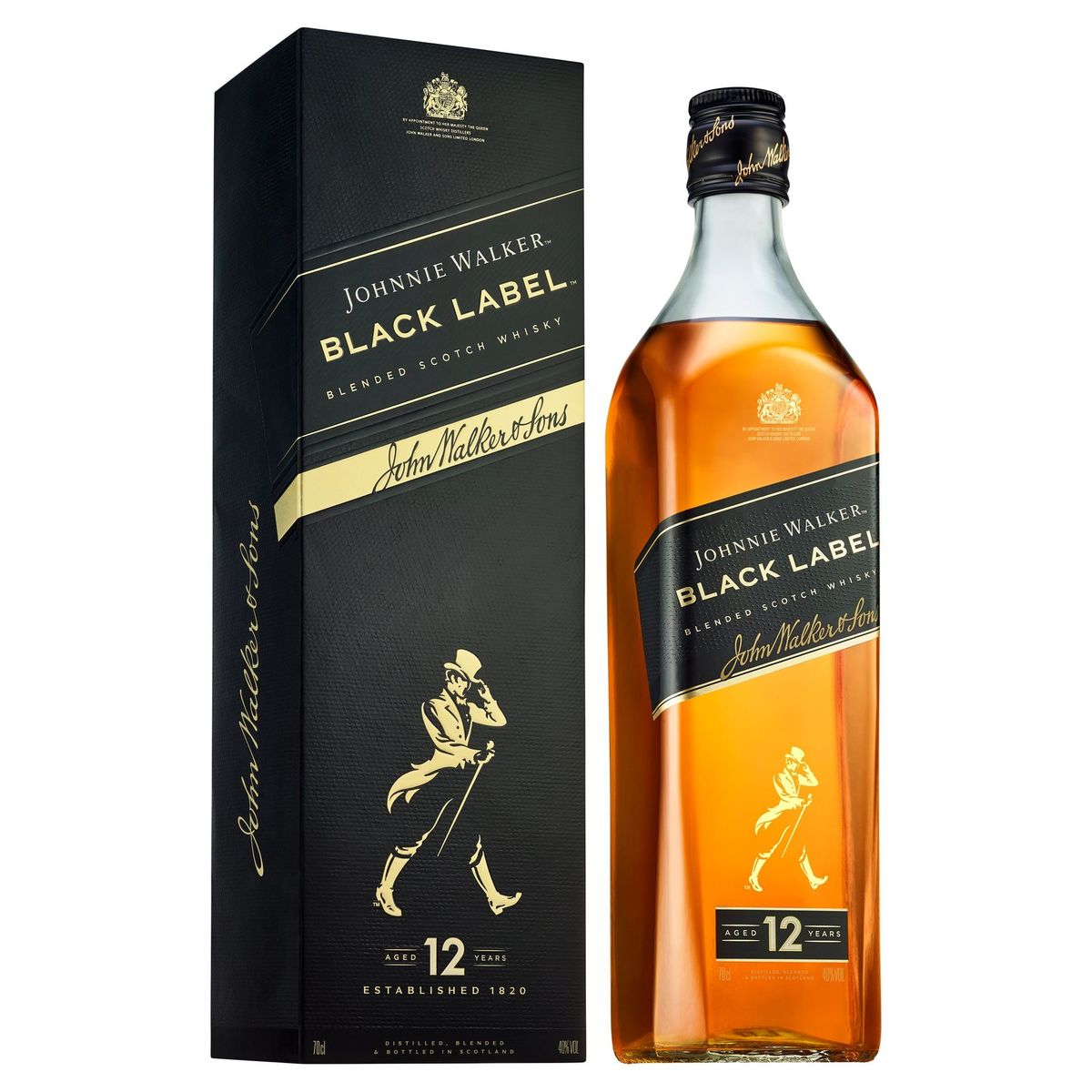 Johnnie Walker Black Label Blended Scotch Whisky 700 ml