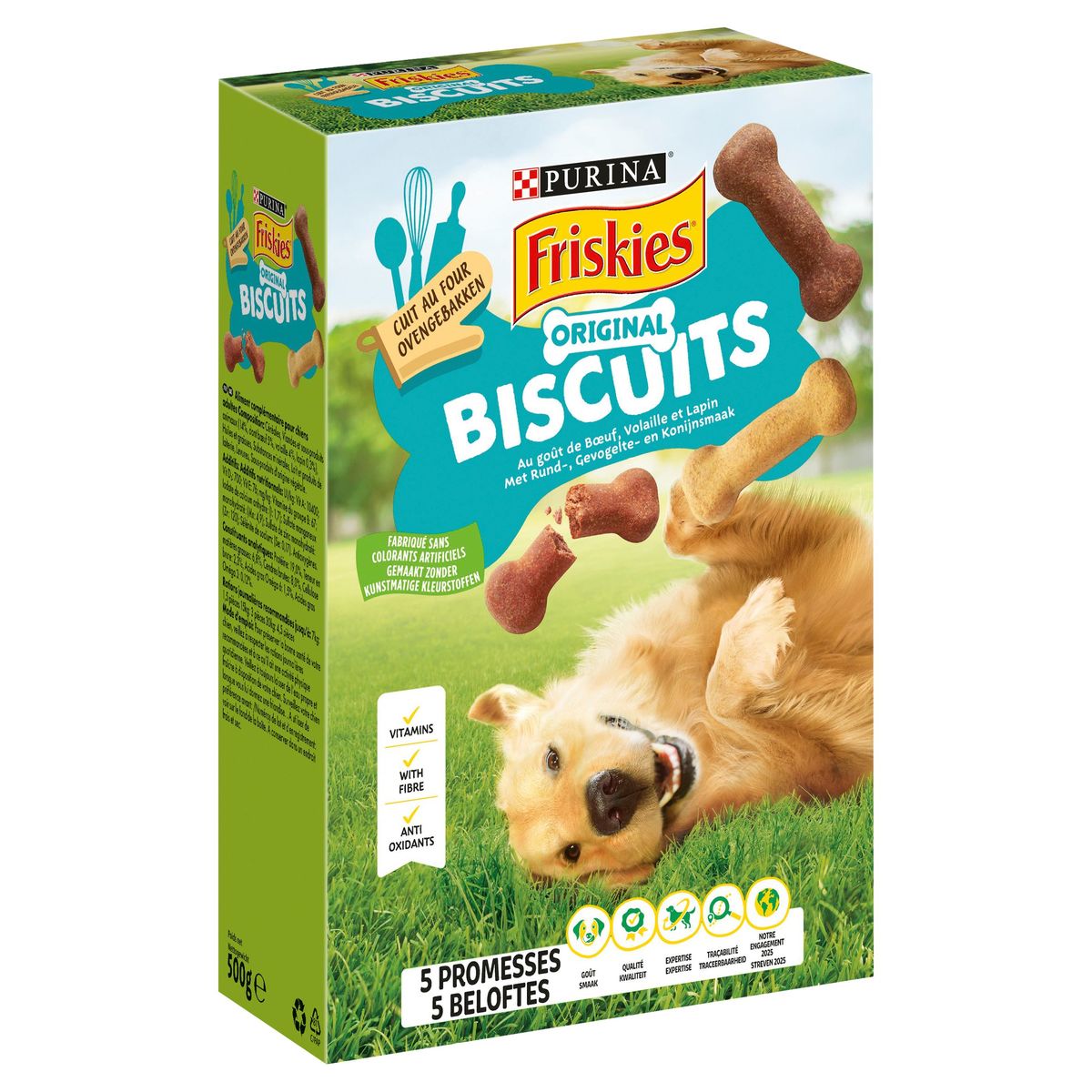Friskies Friandises Chien Biscuits Original 500g