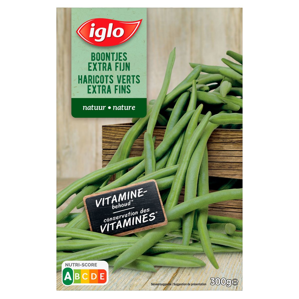 Iglo Haricots Verts Extra Fins Nature 300 g