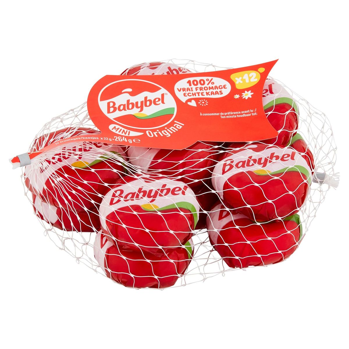 Mini Babybel Fromage Snacking Original 12 Portions 264 g