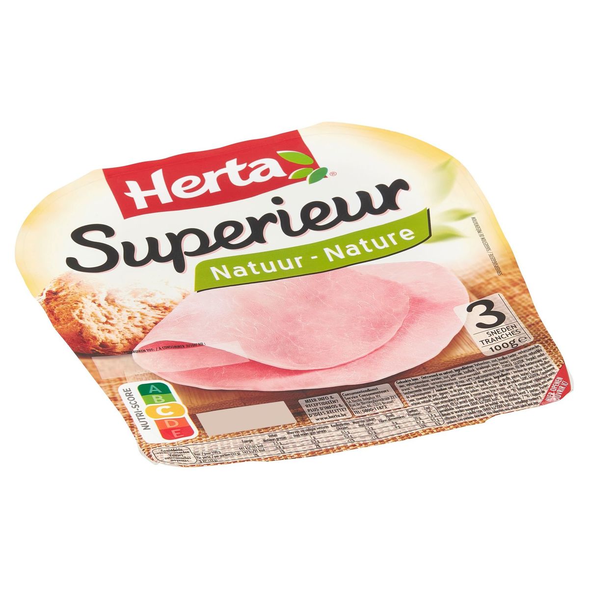 Herta Superieur Nature 3 Tranches 100 g