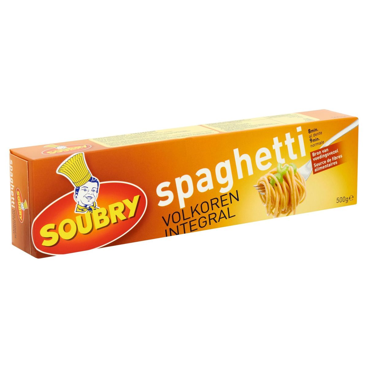 Soubry Pâtes Spaghetti Intégral 500g