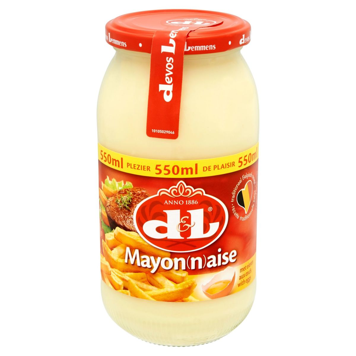 Devos Lemmens Mayonaise met Ei 550 ml