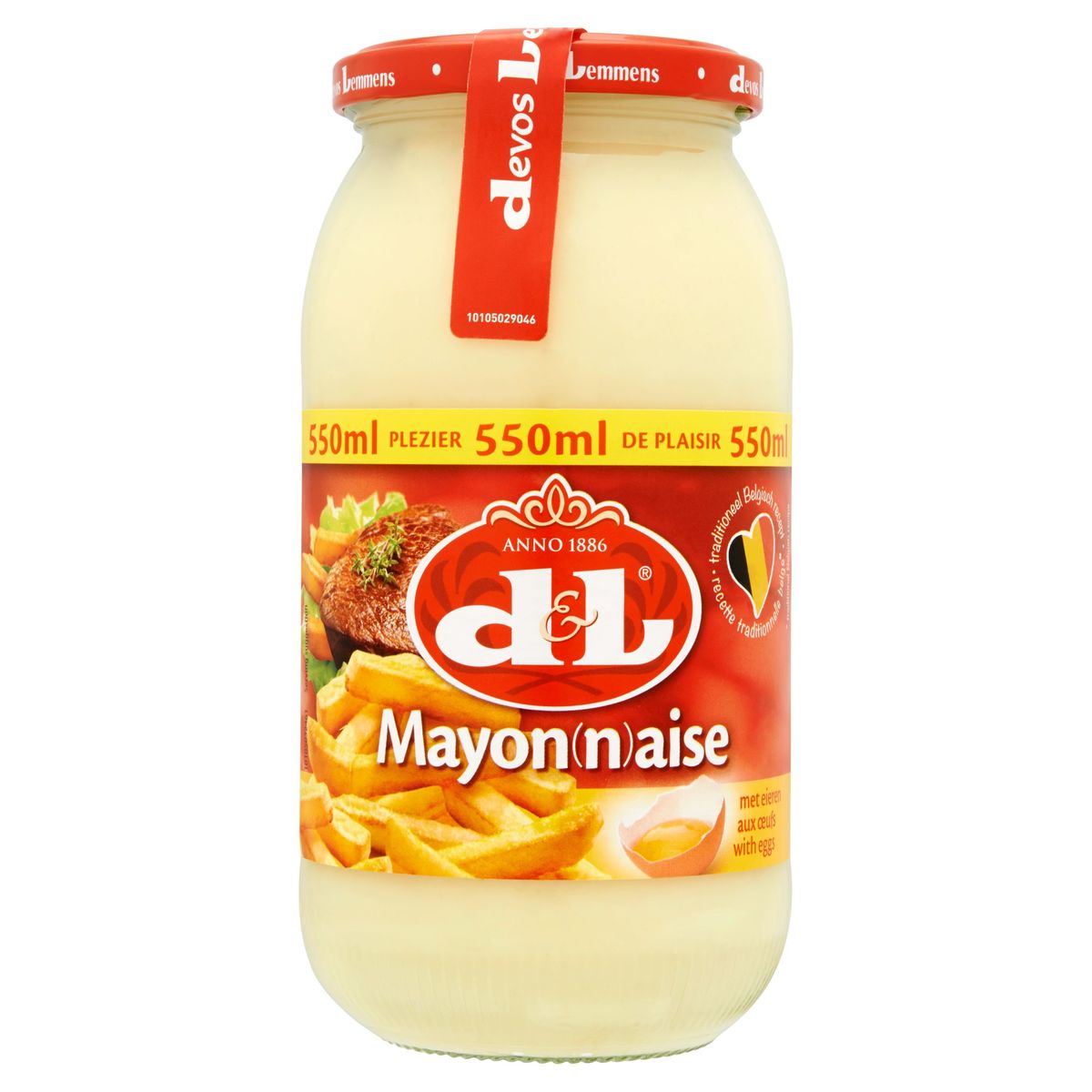 Devos Lemmens Mayonnaise aux Œufs 550 ml