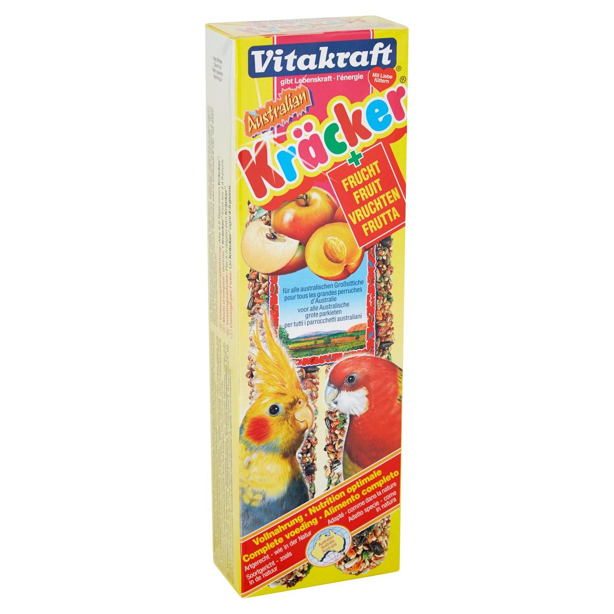 Vitakraft 2 x Australian Crackers met fruit voor parkieten 180 g