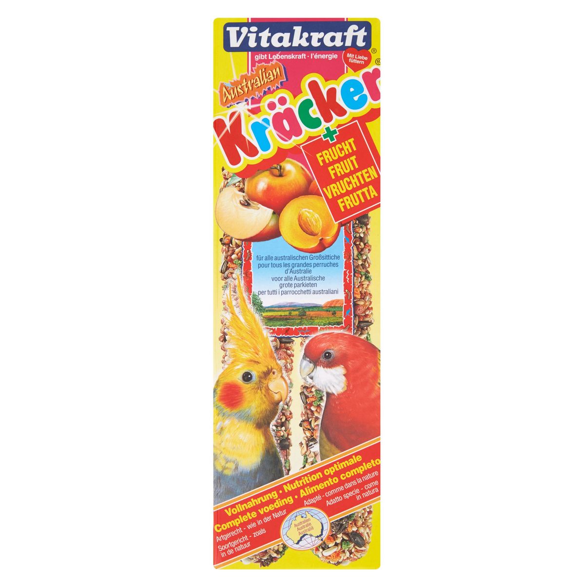 Vitakraft 2 x Australian Crackers au Fruit  pour Perroquet 180 g