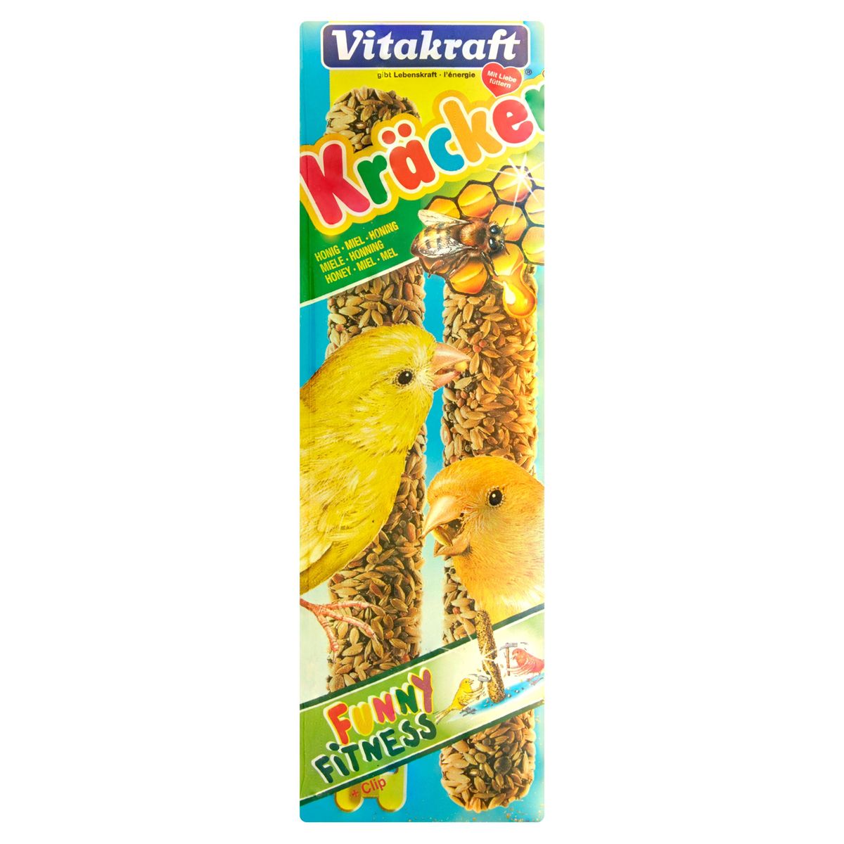 Vitakraft 2 x Crackers au miel pour canaris 60 g