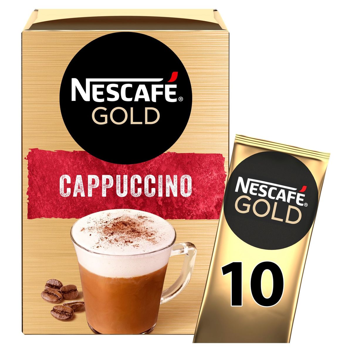 Nescafé Gold Koffie Cappuccino Standaard Zakjes140 g