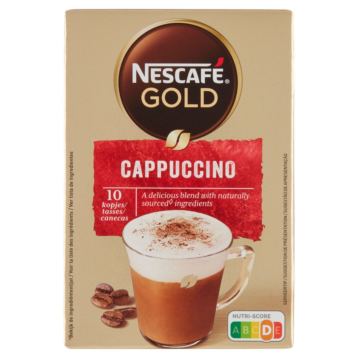 Nescafé Gold Koffie Cappuccino Standaard Zakjes140 g