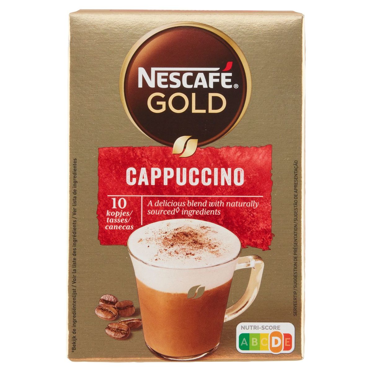 Nescafé Gold Koffie Cappuccino Standaard Zakjes140 g