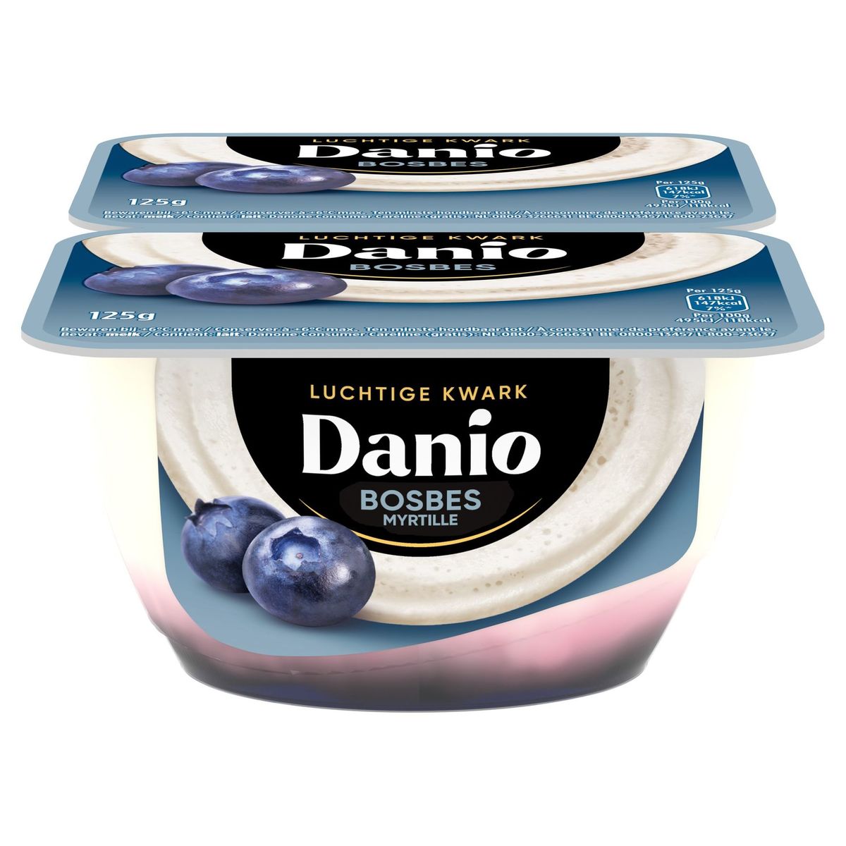 Danio Luchtige Kwark Myrtille 2 x 125 g