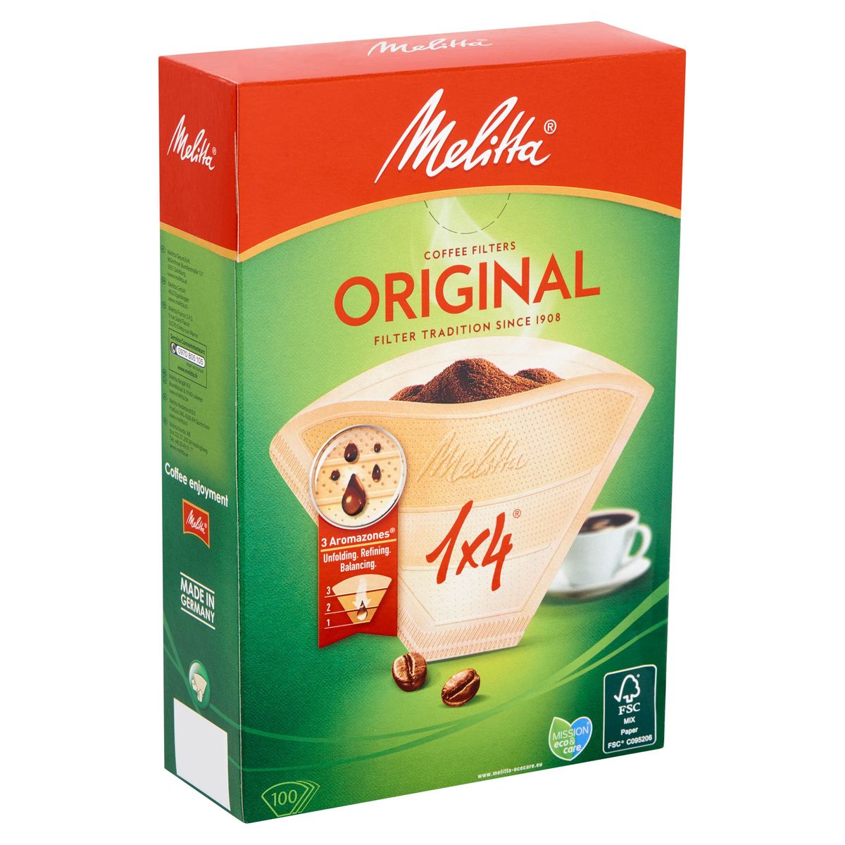 Melitta 1 x 4 Original Koffiefilters 100 Stuks