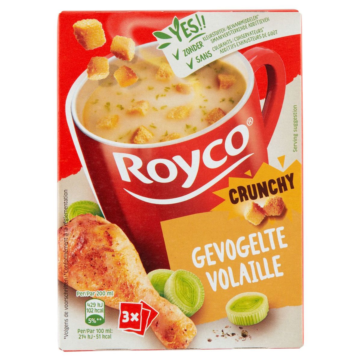 Royco Crunchy Volaille 3 x 20.5 g