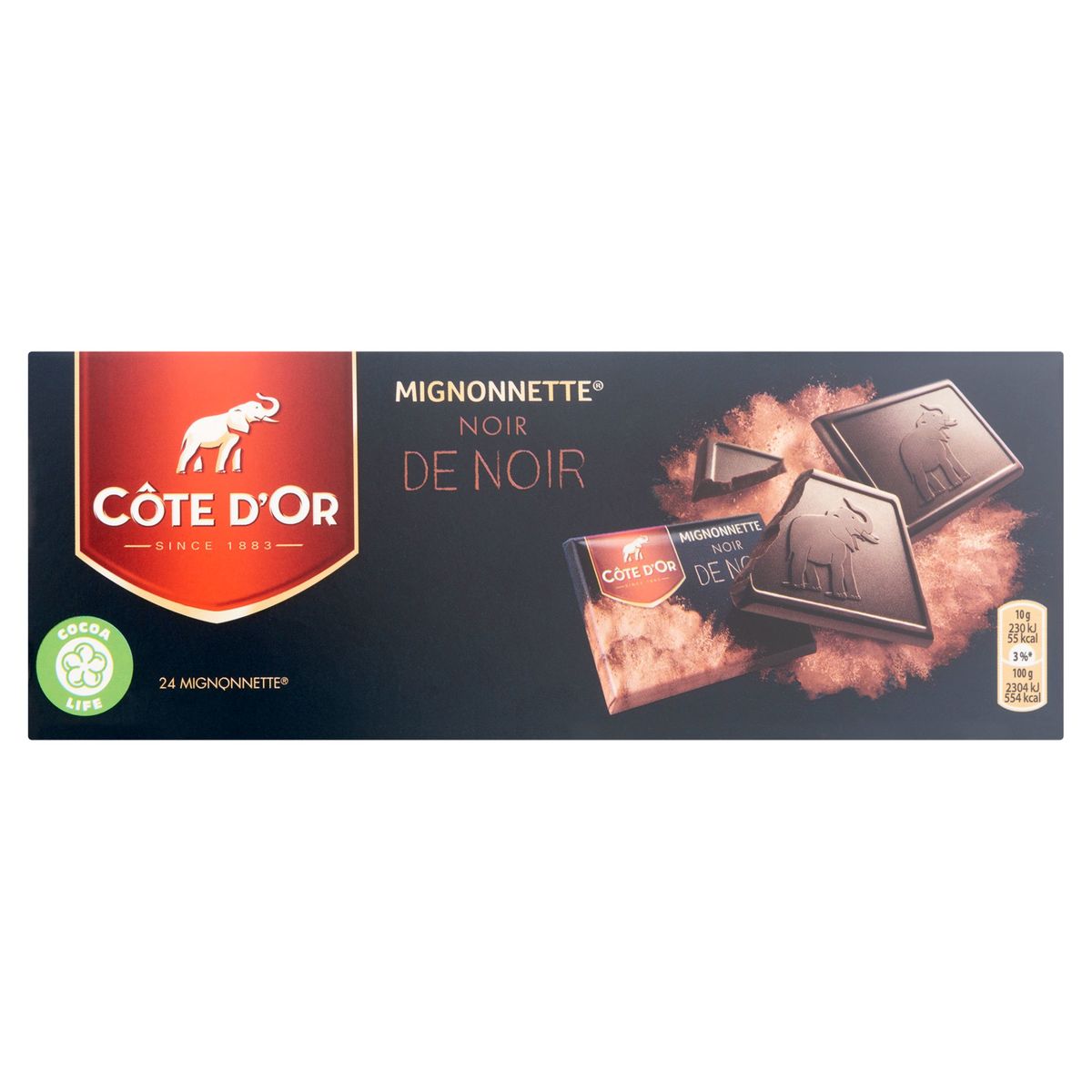 Côte d'Or Mignonnettes Pralines Extra Pure Chocolade 24 x 10 g