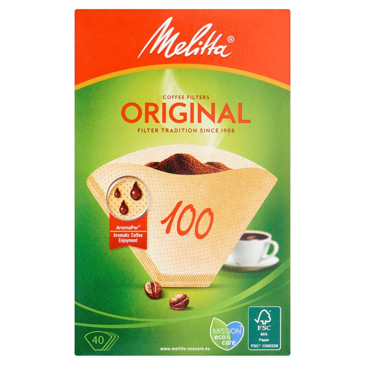Melitta Original Coffee Filters 100 / 40 Stuks