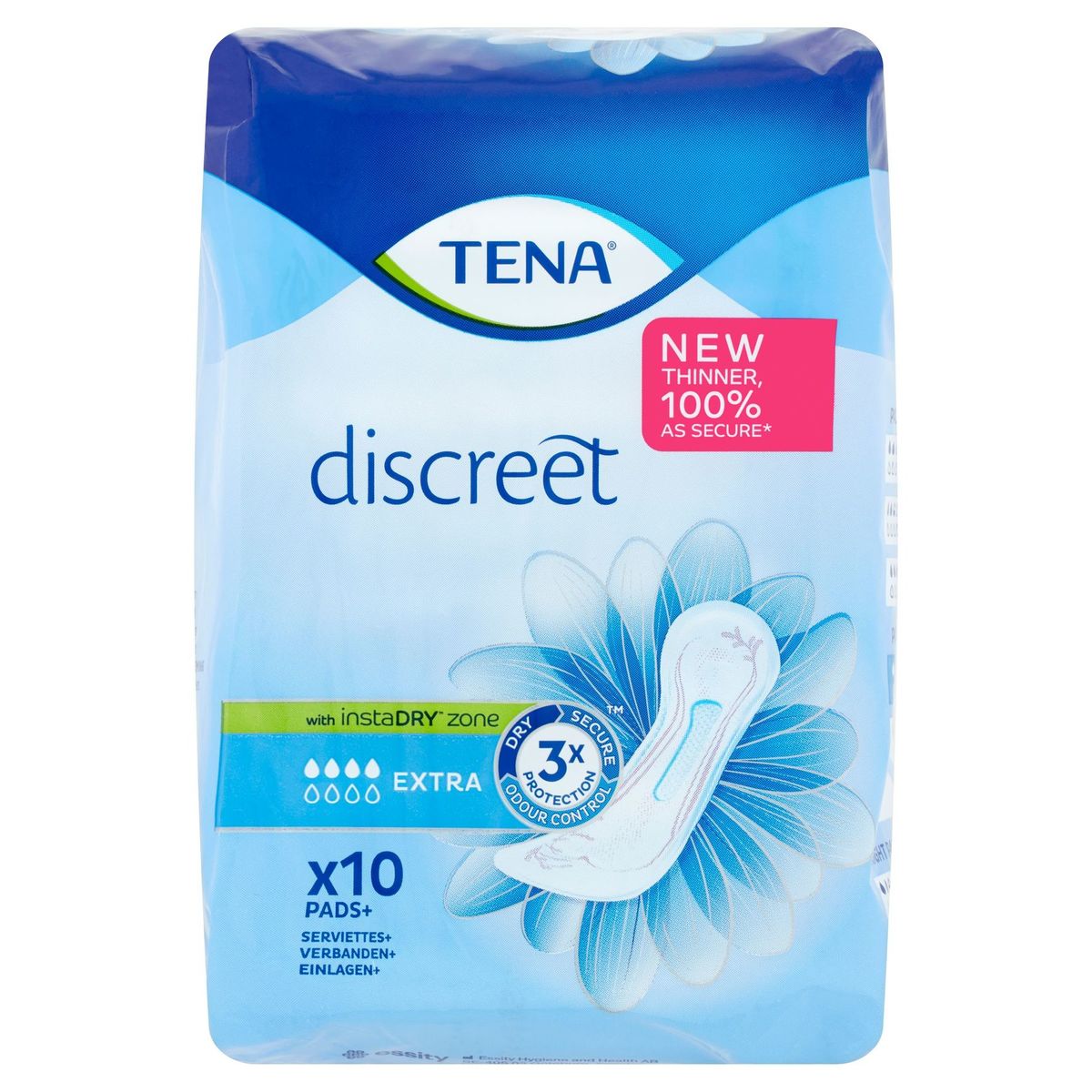 Tena Discreet Extra 10 Serviettes+