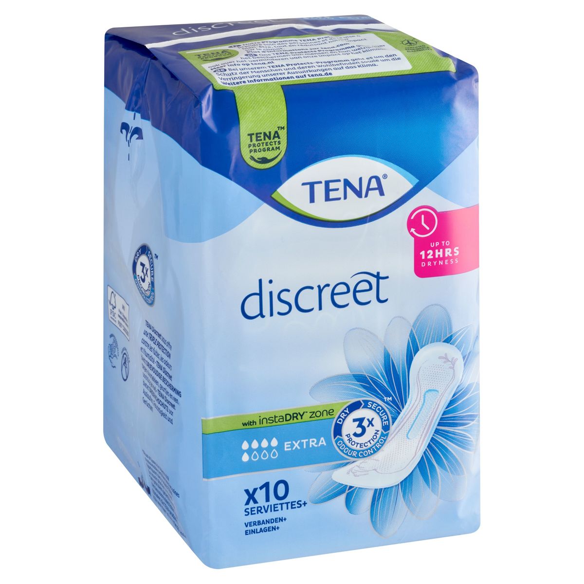 Tena Discreet Extra 10 Serviettes+