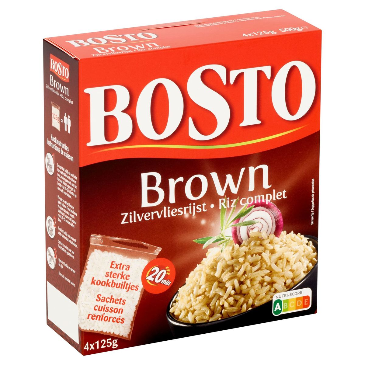Bosto Brown Riz Complet 4 x 125 g
