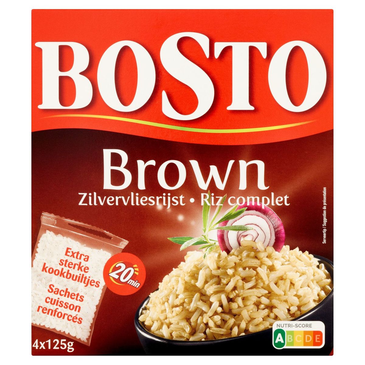 Bosto Brown Riz Complet 4 x 125 g