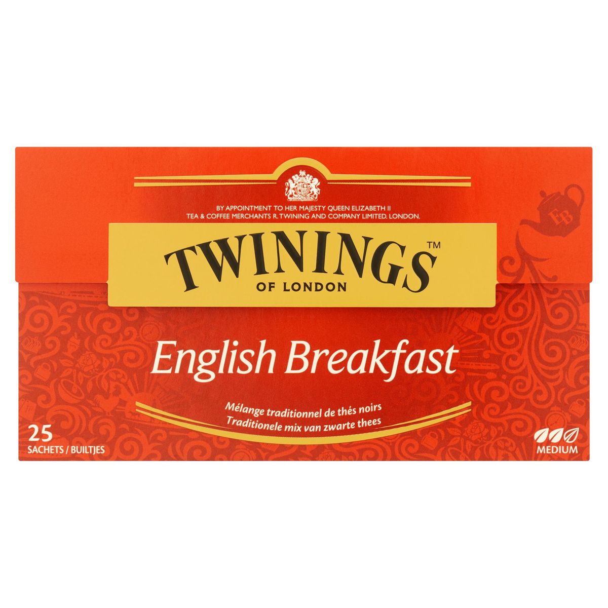 Twinings of London English Breakfast 25 Builtjes 50 g
