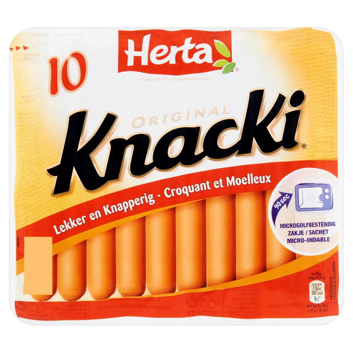 Herta Knacki Original 10 Pièces 350 g