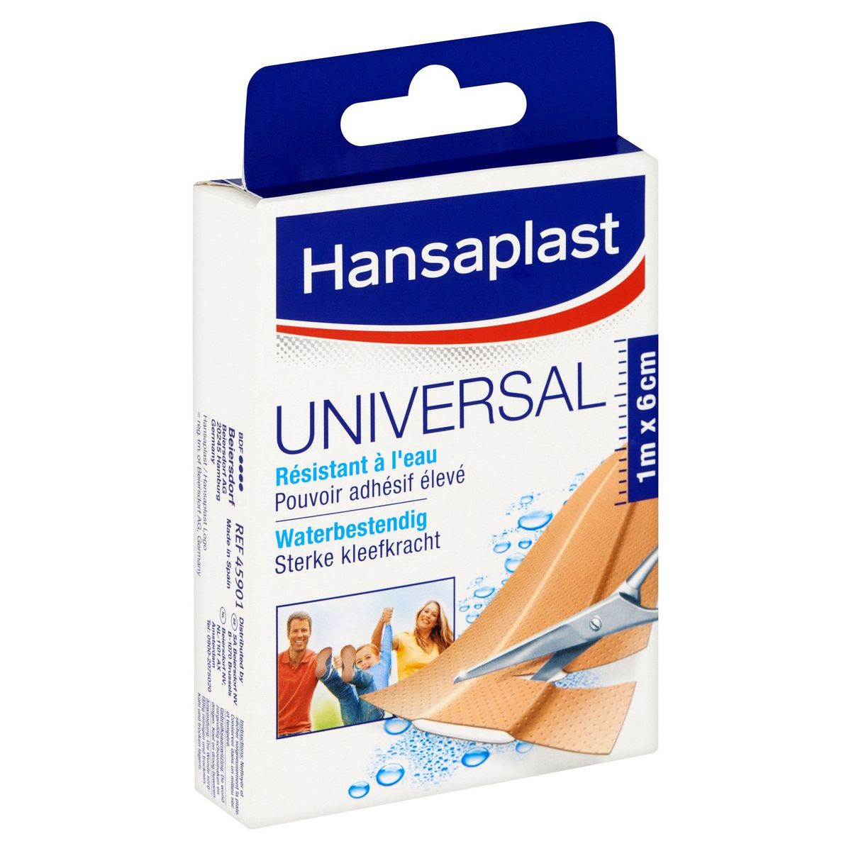 Hansaplast Universal Résistant à l'Eau 1 m x 6 cm